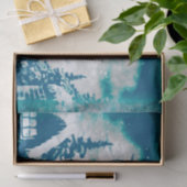 Weihnachtsmann-Claus Reindeer-Landschaft Seidenpapier (Geschenk)