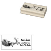 Weihnachtsmann Claus Sleigh Reindeer Gummistempel (Stempel)