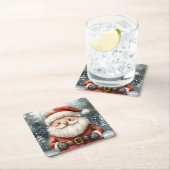 Weihnachtsmann-Claus Snowfall Untersetzer (Vor Ort)