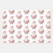 Weihnachtsmann Claus Snowman Geschenkpapier Set (Vorderseite)