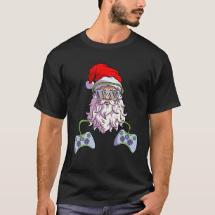 Weihnachtsmann Coole Videospielerjungen Kinder Män T-Shirt