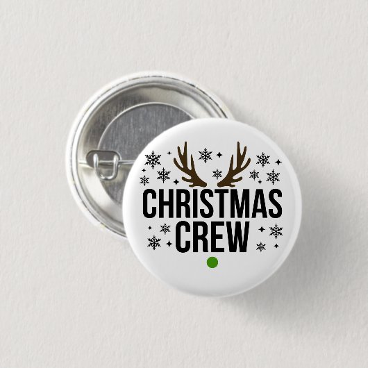 WEIHNACHTSMANN-CREW BUTTON (Vorne & Hinten)