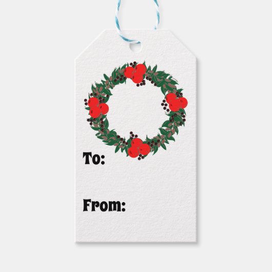 Weihnachtsmann Custom Geschenkanhänger (Vorderseite)
