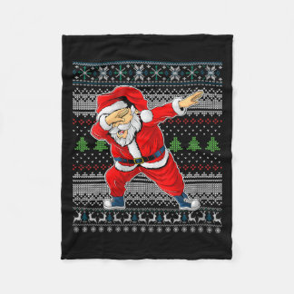 Weihnachtsmann Damen Frohe Weihnachten Dabbing San Fleecedecke