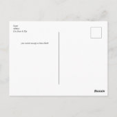 Weihnachtsmann - Dankeschön-Karte Postkarte (Rückseite)