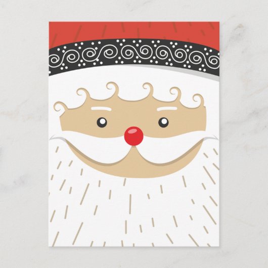 Weihnachtsmann - Dankeschön-Karte Postkarte (Vorderseite)