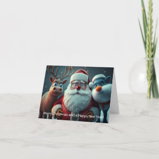 Weihnachtsmann Dankeskarte