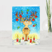 Weihnachtsmann Dankeskarte (Vorderseite)