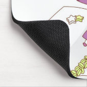 Weihnachtsmann, der auf Buch sitzt Mousepad (Ecke)