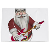 Weihnachtsmann, der E-Gitarre spielt Große Geschenktüte (Vorderseite)