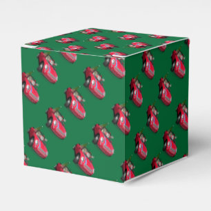 Weihnachtsmann, der ein Mini fährt Geschenkschachtel