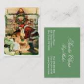 Weihnachtsmann, der Geschenke liefert Visitenkarte (Vorne/Hinten)