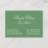 Weihnachtsmann, der Geschenke liefert Visitenkarte (Rückseite)