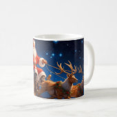 Weihnachtsmann, der Kinderspielzeug liefert, Renti Kaffeetasse (VorderseiteRechts)