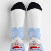 Weihnachtsmann-Design Weihnachten Socken (Oben)
