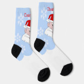Weihnachtsmann-Design Weihnachten Socken (Rechts)