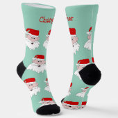 Weihnachtsmann-Design Weihnachten Socken (Gewinkelt)