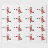 Weihnachtsmann-Discgolf, das Verpackungspapier Geschenkpapier (Flach)