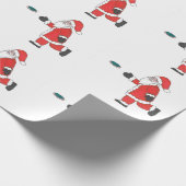 Weihnachtsmann-Discgolf, das Verpackungspapier Geschenkpapier (Ecke)