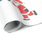 Weihnachtsmann-Discgolf, das Verpackungspapier Geschenkpapier (Rolleneckpunkt)