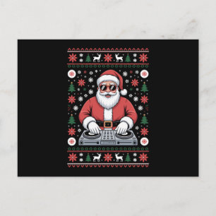 Weihnachtsmann DJ Weihnachten hässlicher Pullover 