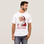 Weihnachtsmann Donald Trump macht Weihnachten wied T-Shirt (Vorne ganz)