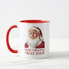 Weihnachtsmann Donald Trump macht Weihnachten wied Tasse
