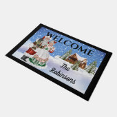 Weihnachtsmann Doormat Door Mat Fußmatte (Schrägansicht)