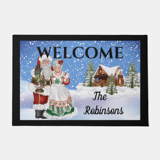Weihnachtsmann Doormat Door Mat Fußmatte (Vorderseite)