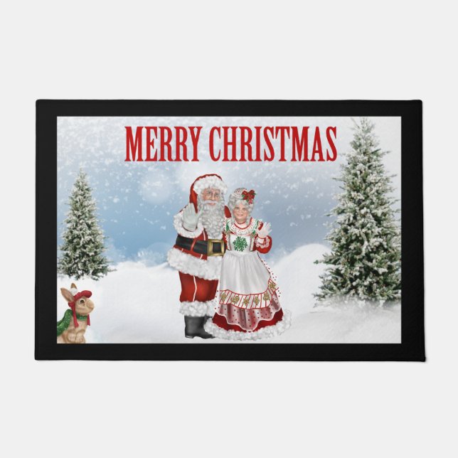Weihnachtsmann Doormat Door Mat Fußmatte (Vorderseite)