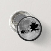 Weihnachtsmann-Drache-Reiter-Pferdeschlitten-Fahrt Button (Vorne & Hinten)