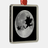 Weihnachtsmann-Drache-Reiter-Pferdeschlitten-Fahrt Ornament Aus Metall (Rechts)