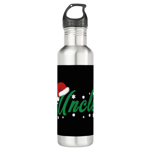 Weihnachtsmann Edelstahlflasche (Vorderseite)