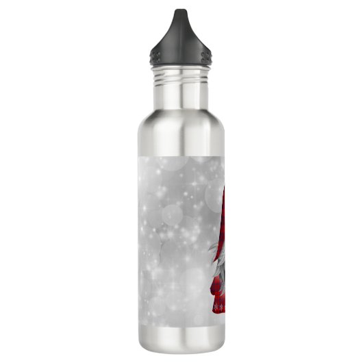 Weihnachtsmann Edelstahlflasche (Links)
