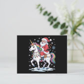 Weihnachtsmann Einhorn Weihnachten Regenbogen Lich (Stehend Vorderseite)