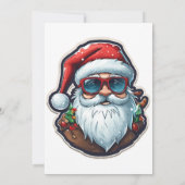 Weihnachtsmann Einladung (Rückseite)