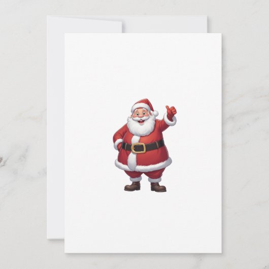 weihnachtsmann einladung (Vorderseite)