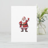 weihnachtsmann einladung (Stehend Vorderseite)