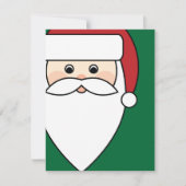 Weihnachtsmann Einladung (Vorderseite)