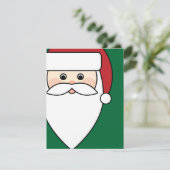 Weihnachtsmann Einladung (Stehend Vorderseite)