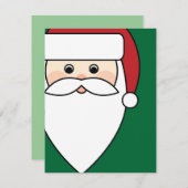 Weihnachtsmann Einladung (Vorne/Hinten)