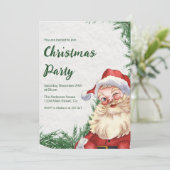 Weihnachtsmann Einladung (Stehend Vorderseite)