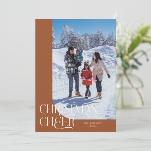 Weihnachtsmann Elegante Terracotta Weihnachten Fot (Stehend Vorderseite)