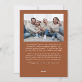 Weihnachtsmann Elegante Terracotta Weihnachten Fot (Rückseite)