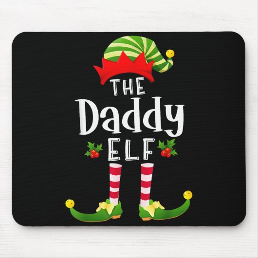 Weihnachtsmann-Elf passende Schlafanzug X-mas-Part Mousepad (Vorne)