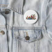Weihnachtsmann, Elfe und Spielwaren für Button (Beispiel)