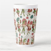 Weihnachtsmann-Elfen-Latte-Mug Milchtasse (Vorderseite)