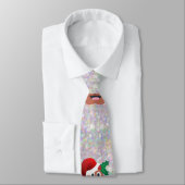 weihnachtsmann emoji krawatte (Gebunden)