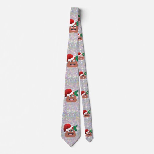 weihnachtsmann emoji krawatte (Vorderseite)
