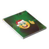 weihnachtsmann-emojis notizblock (angewinkelt)